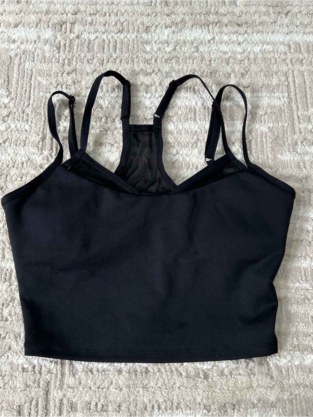 Alo Airlift Double Check Bra Tank adjustable straps removable pads Sz S - Picture 4 of 8